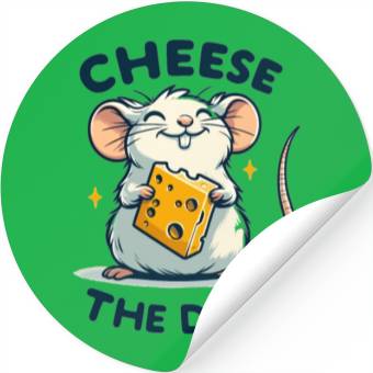 Discover Mouse with cheese Stickers