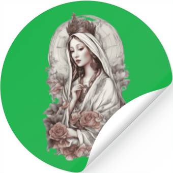 Discover Blessed Virgin Mary Stickers