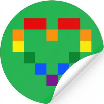 Discover Rainbow Heart Stickers