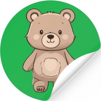 Discover Baby Brown Bear Stickers