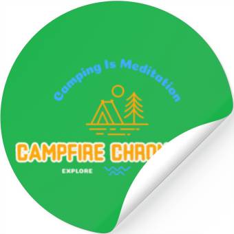 Discover CAMPING IS MEDITATION Stickers