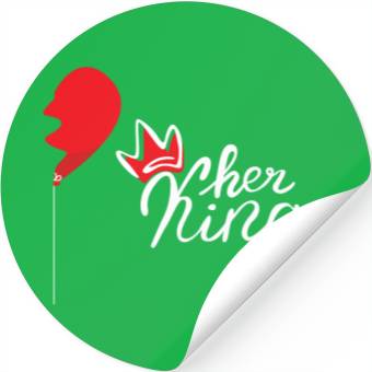 Discover King White Stickers