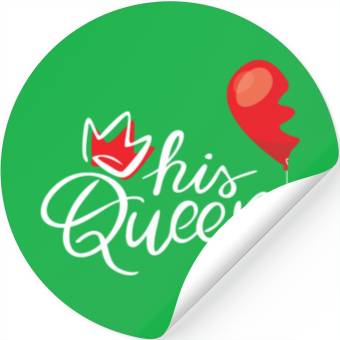 Discover Queen White Stickers