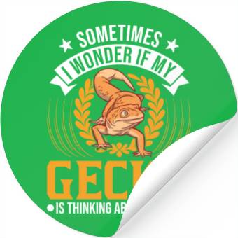 Discover Gecko Gift Leopard Stickers