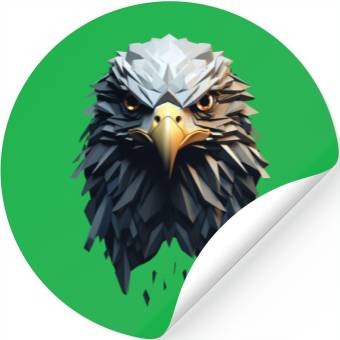 Discover Geometric Eagle Animation Stickers