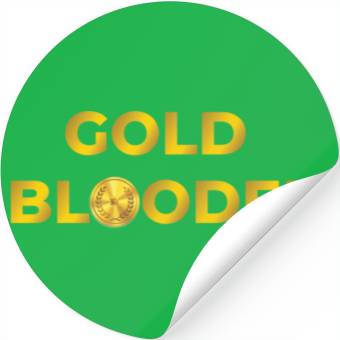 Discover Gold blooded Stickers