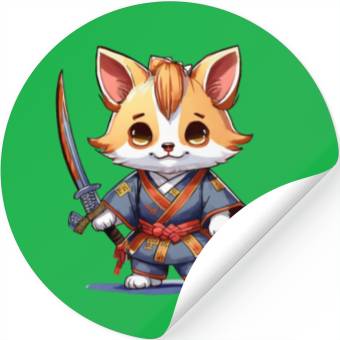 Discover Samurai Paws Stickers