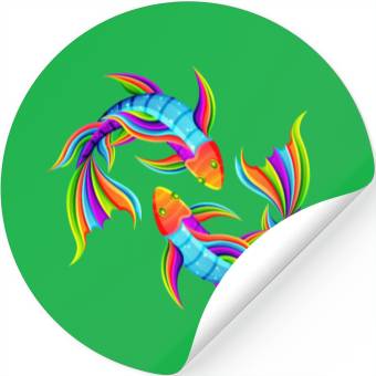 Discover Fish galaxy Stickers
