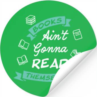 Discover Funny Reading Teacher Bookworm Stickers