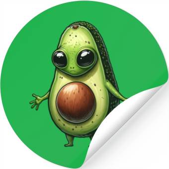 Discover Avocado alien Stickers