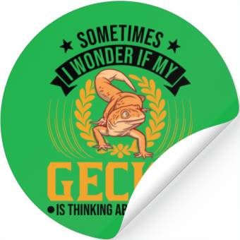 Discover Gecko Gift Leopard Stickers
