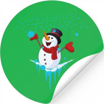Discover Snowman Stickers