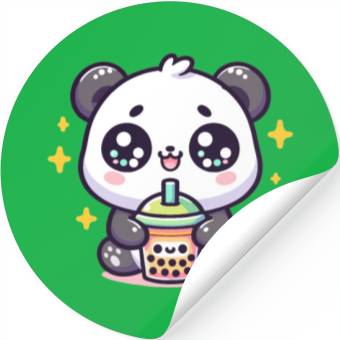 Discover Panda Bubble Tea Boba Kawaii Stickers
