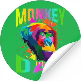 Discover Monkey Dad Stickers