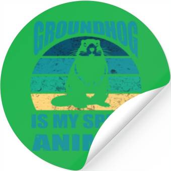 Discover funny Respect the groundhog Stickers