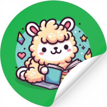 Discover Little Cute Llama Stickers