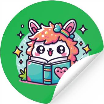 Discover Little Cute Llama Stickers