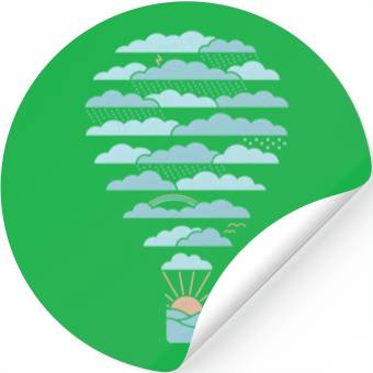 Discover Weather Balloon Stickers