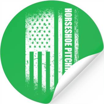 Discover Horseshoe Pitcher Stickers