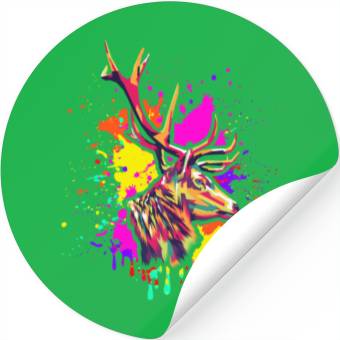 Discover Colorful Deer Stickers
