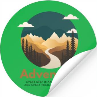 Discover ADVENTURE - HIKING Stickers