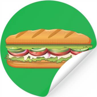 Discover Subway Sandwich Design Stickers