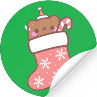 Discover Teddy bear in a boot Stickers
