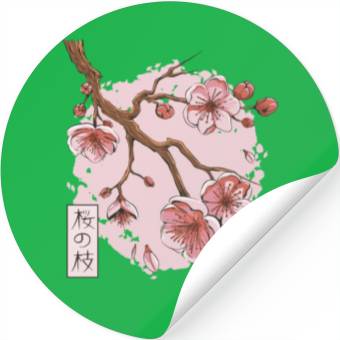Discover Springtime Sakura Serenity Stickers