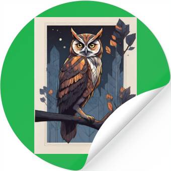 Discover Night Owl Geometry Stickers