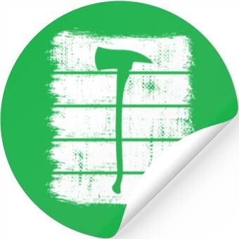 Discover Firefighter Axe Sketch Stickers