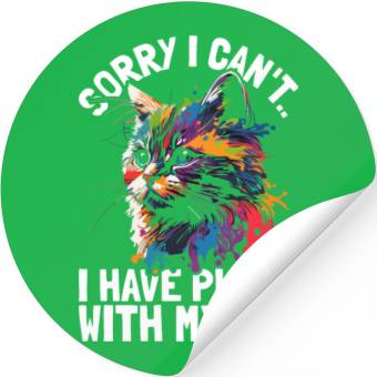 Discover Sorry I Can't Stickers