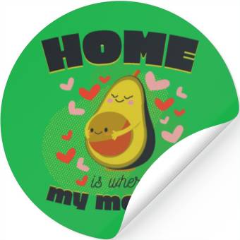 Discover Avocado Mama Embrace Stickers