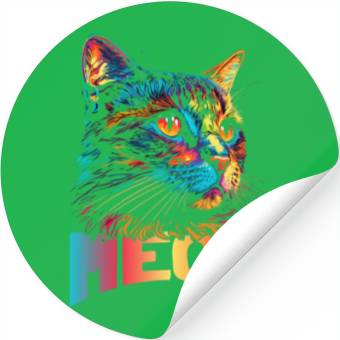 Discover Meow Cat Stickers