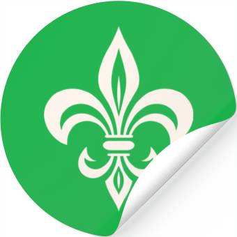 Discover Simple French lily Logo Stickers