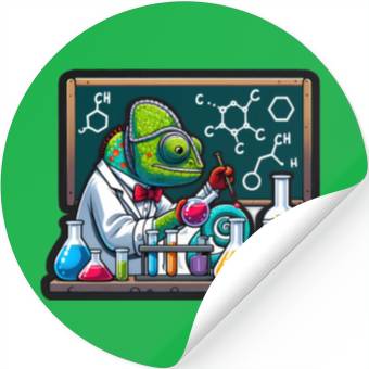 Discover Chemical Chameleon Stickers