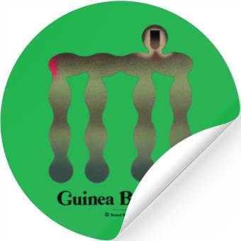 Discover Bold monkey print "Guinea Baboon" Stickers