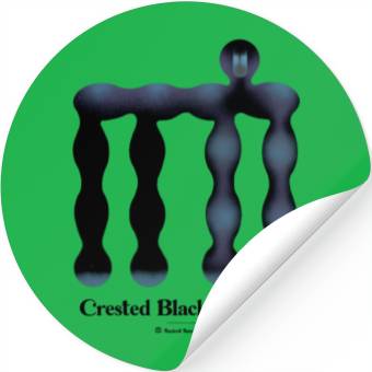 Discover Bold monkey print "Crested Black Macaque" Stickers