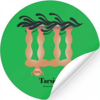 Discover Bold monkey print "Tarsier" Stickers