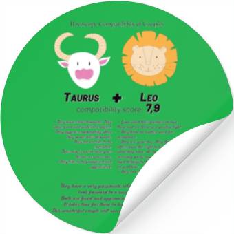 Discover Couples: Taurus & Leo Stickers