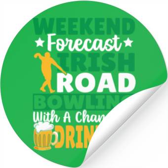 Discover Weekend Forecast Irish Road Bowling Stickers