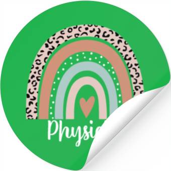 Discover Physicist Rainbow Leopard Funny Physicist Stickers