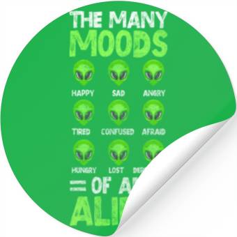 Discover Alien Space Earthling Mars Stickers