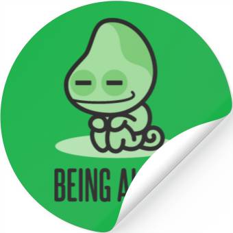 Discover Being Alone is Nice Stickers