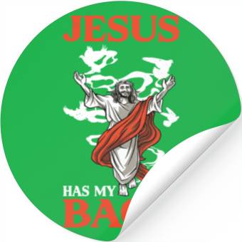 Discover Jesus Has My Back 16 Stickers