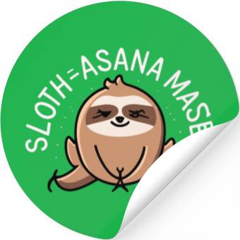 Discover SLOTH ASANA MASTER Stickers