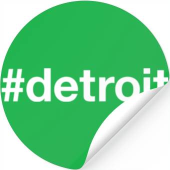 Discover DETROIT Hashtag Stickers