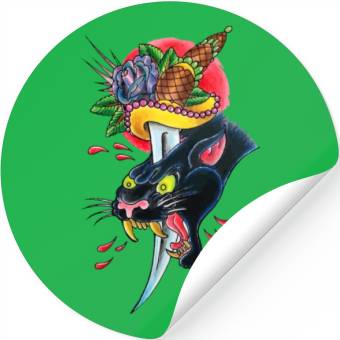 Discover Angry Panther Stickers