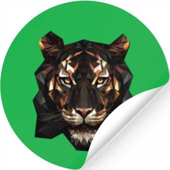 Discover Geometric Tiger Animation Stickers