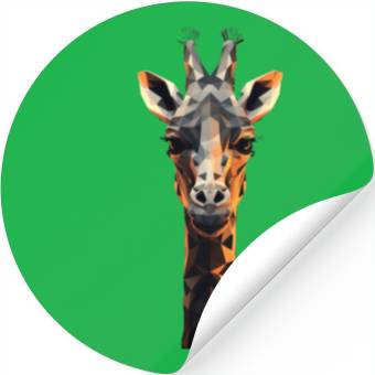 Discover Geometric Style Giraffe Stickers