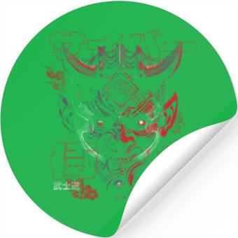 Discover Oni cyberpunk Stickers